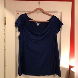 Cute ruffle sleeve soft shirt